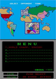 Select Screen for World Championship Soccer.