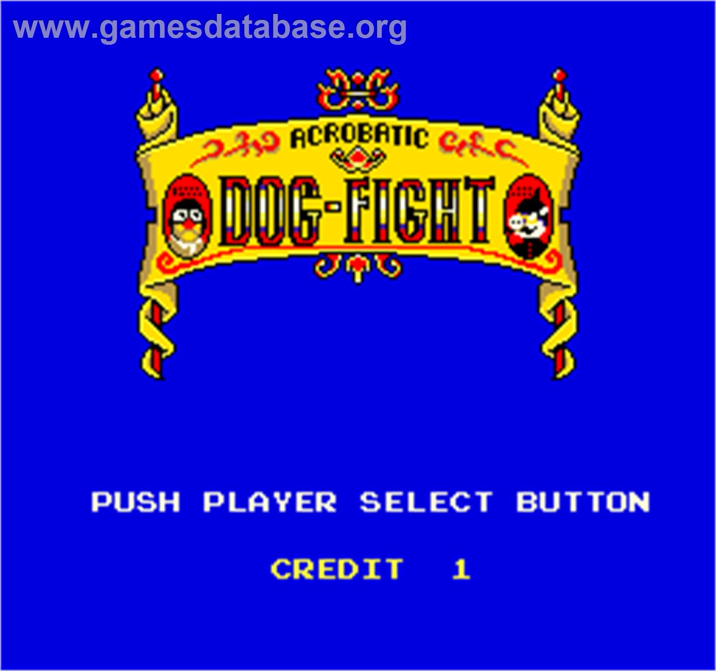 Acrobatic Dog-Fight - Arcade - Artwork - Select Screen