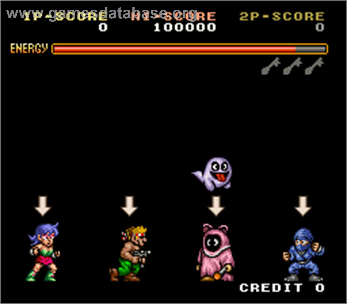 Avenging Spirit - Arcade - Artwork - Select Screen