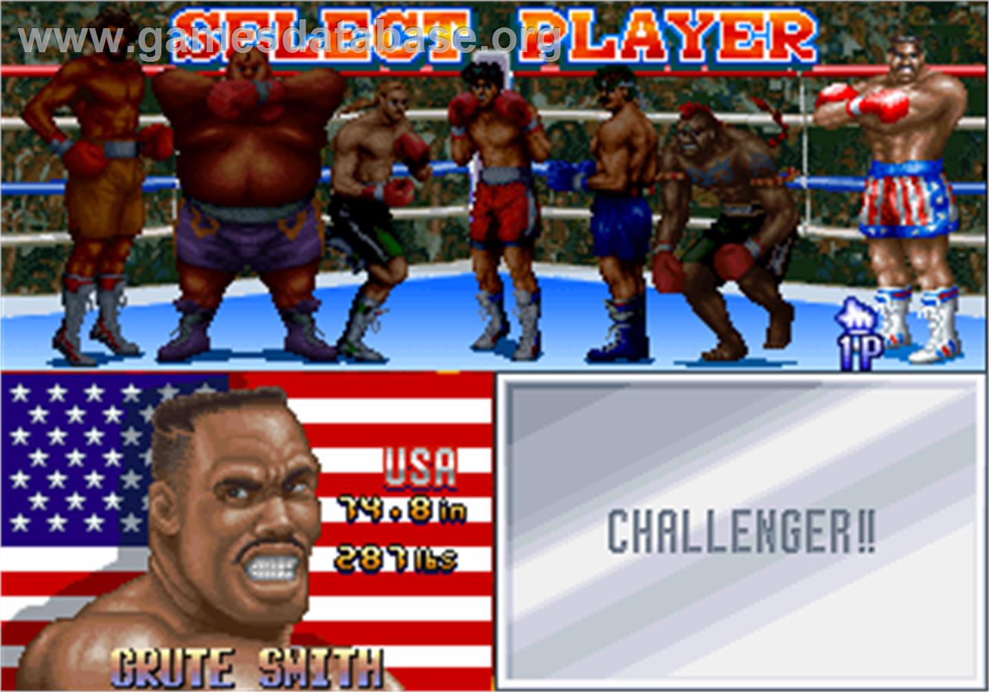 Best Bout Boxing - Arcade - Artwork - Select Screen