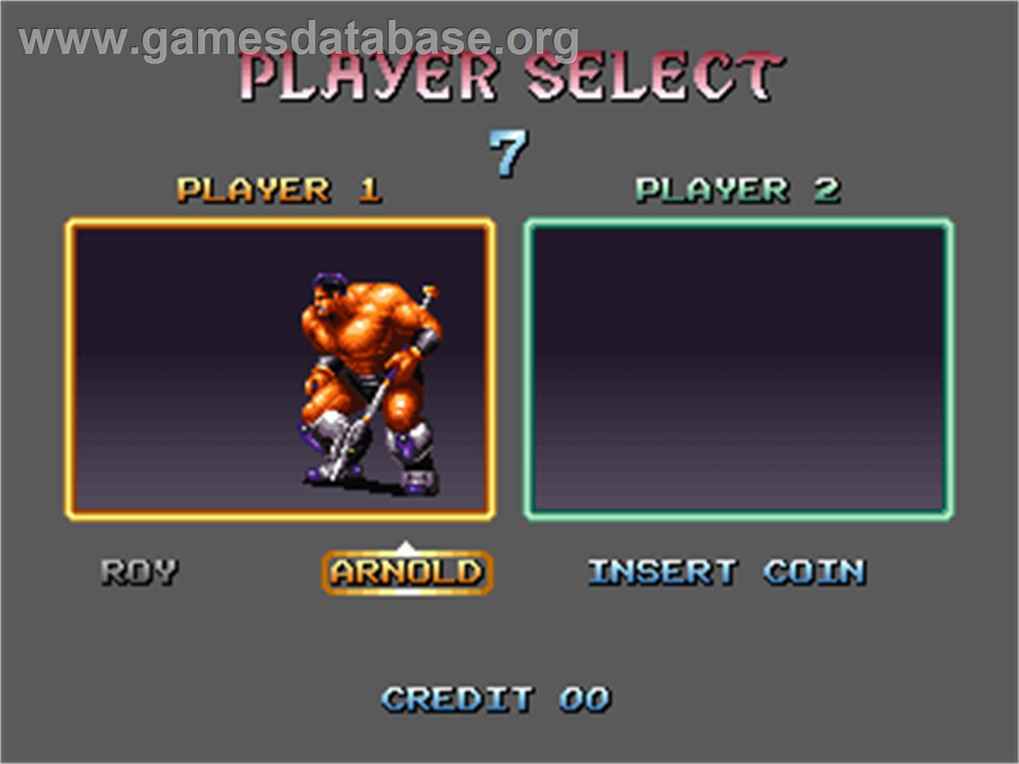 Blade Master - Arcade - Artwork - Select Screen