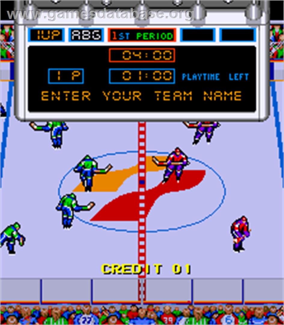 Blades of Steel - Arcade - Artwork - Select Screen