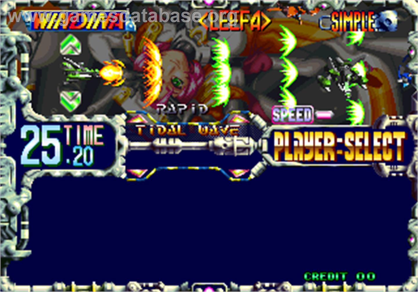 Blazing Star - Arcade - Artwork - Select Screen