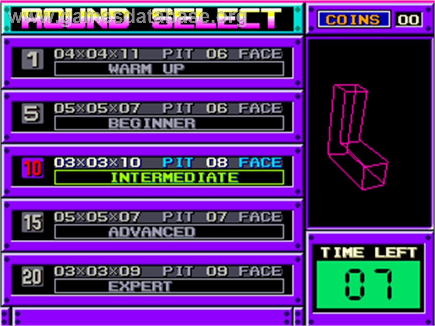 Block Out - Arcade - Artwork - Select Screen