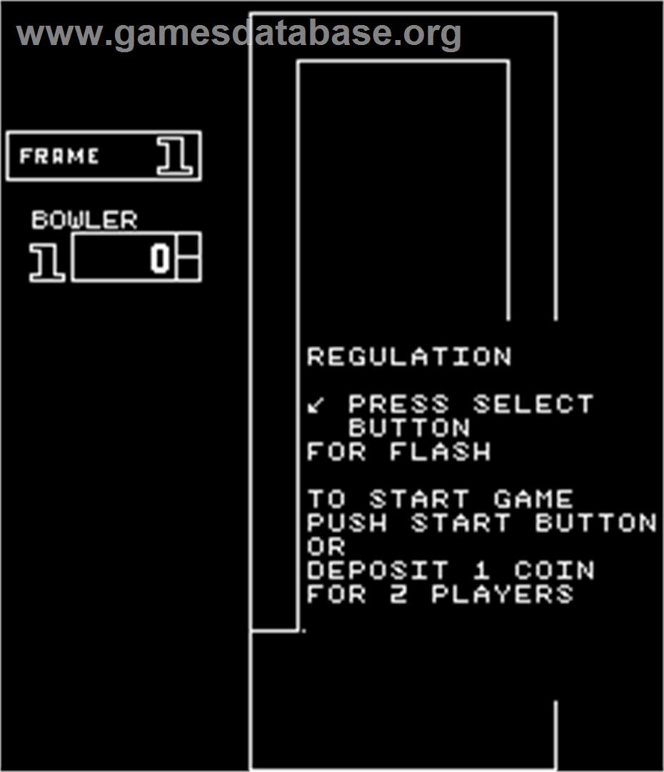 Bowling Alley - Arcade - Artwork - Select Screen