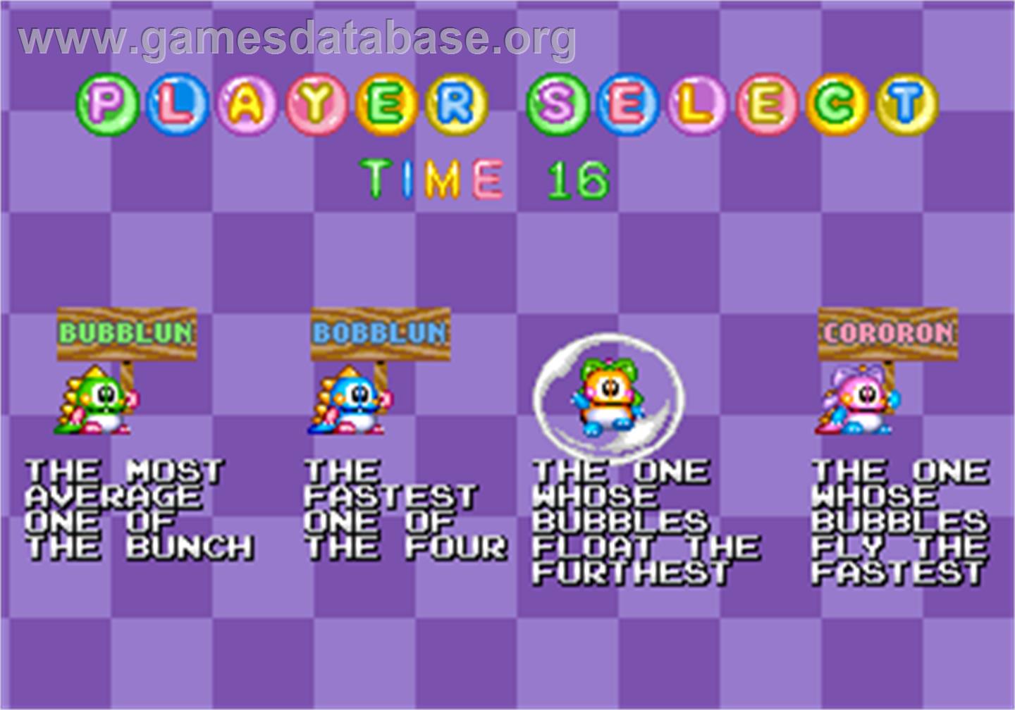 Bubble Symphony - Arcade - Artwork - Select Screen