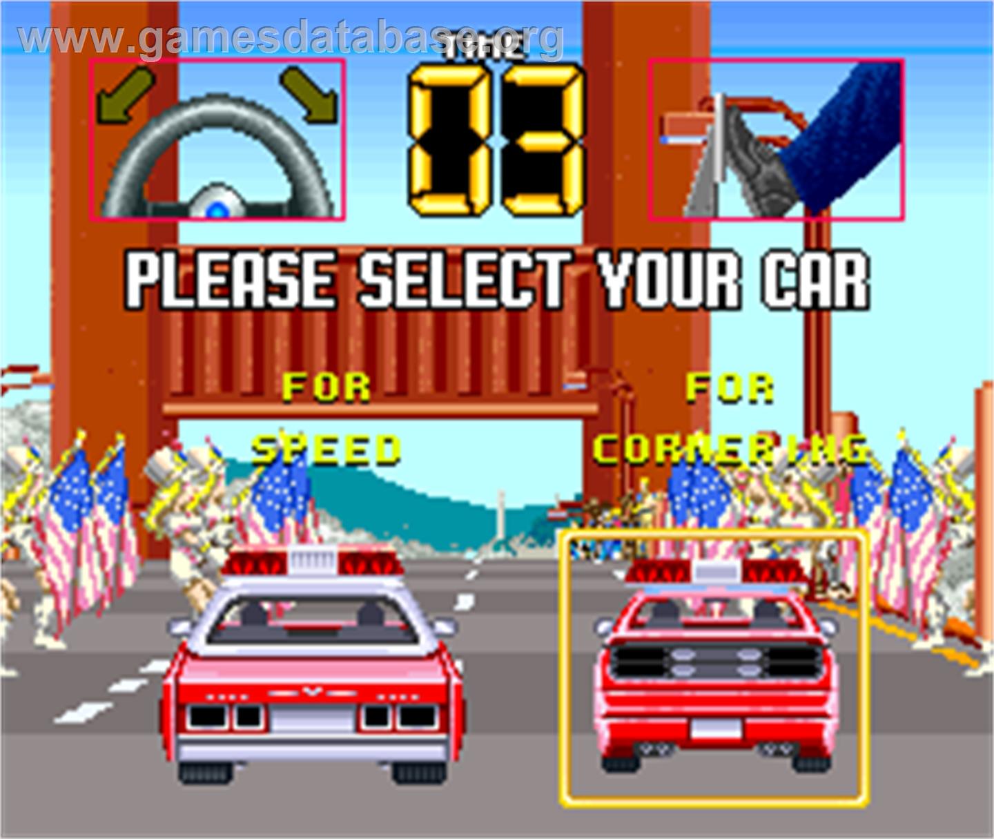 Cisco Heat - Arcade - Artwork - Select Screen