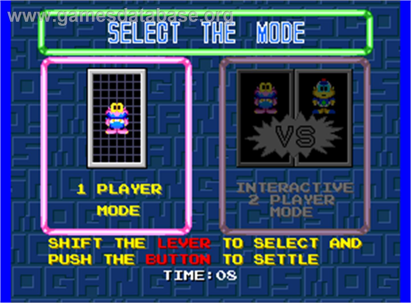 Cosmo Gang the Puzzle - Arcade - Artwork - Select Screen