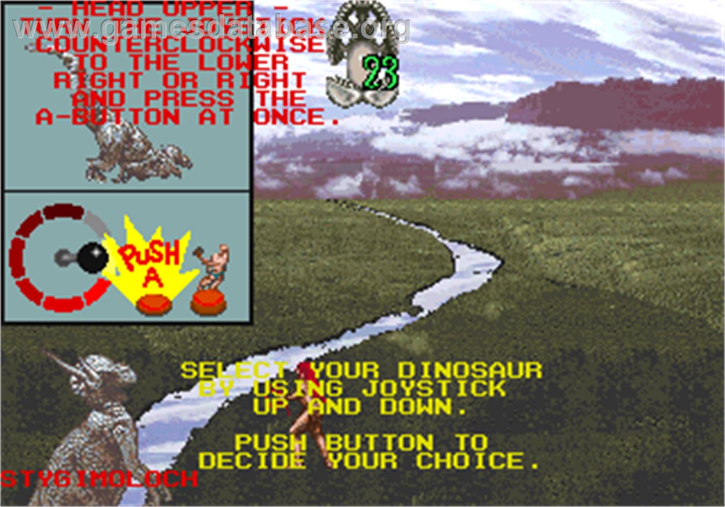 Dino Rex - Arcade - Artwork - Select Screen