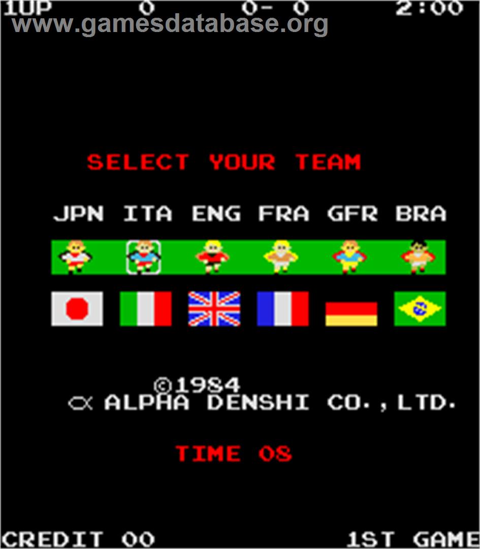 Exciting Soccer II - Arcade - Artwork - Select Screen