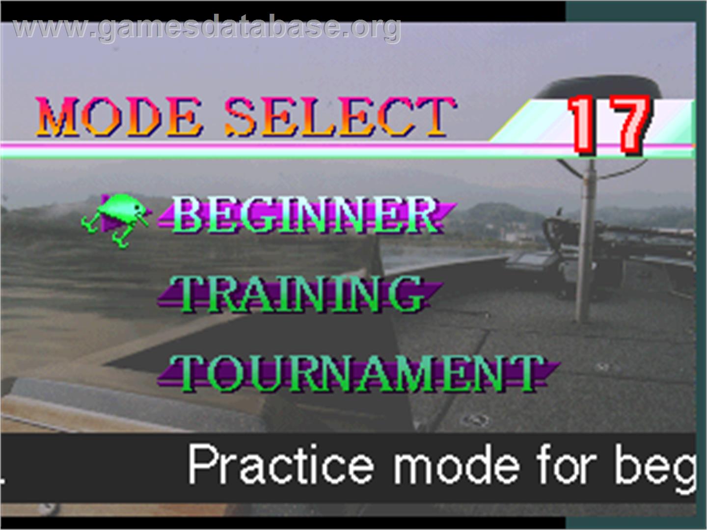 Fisherman's Bait - A Bass Challenge - Arcade - Artwork - Select Screen