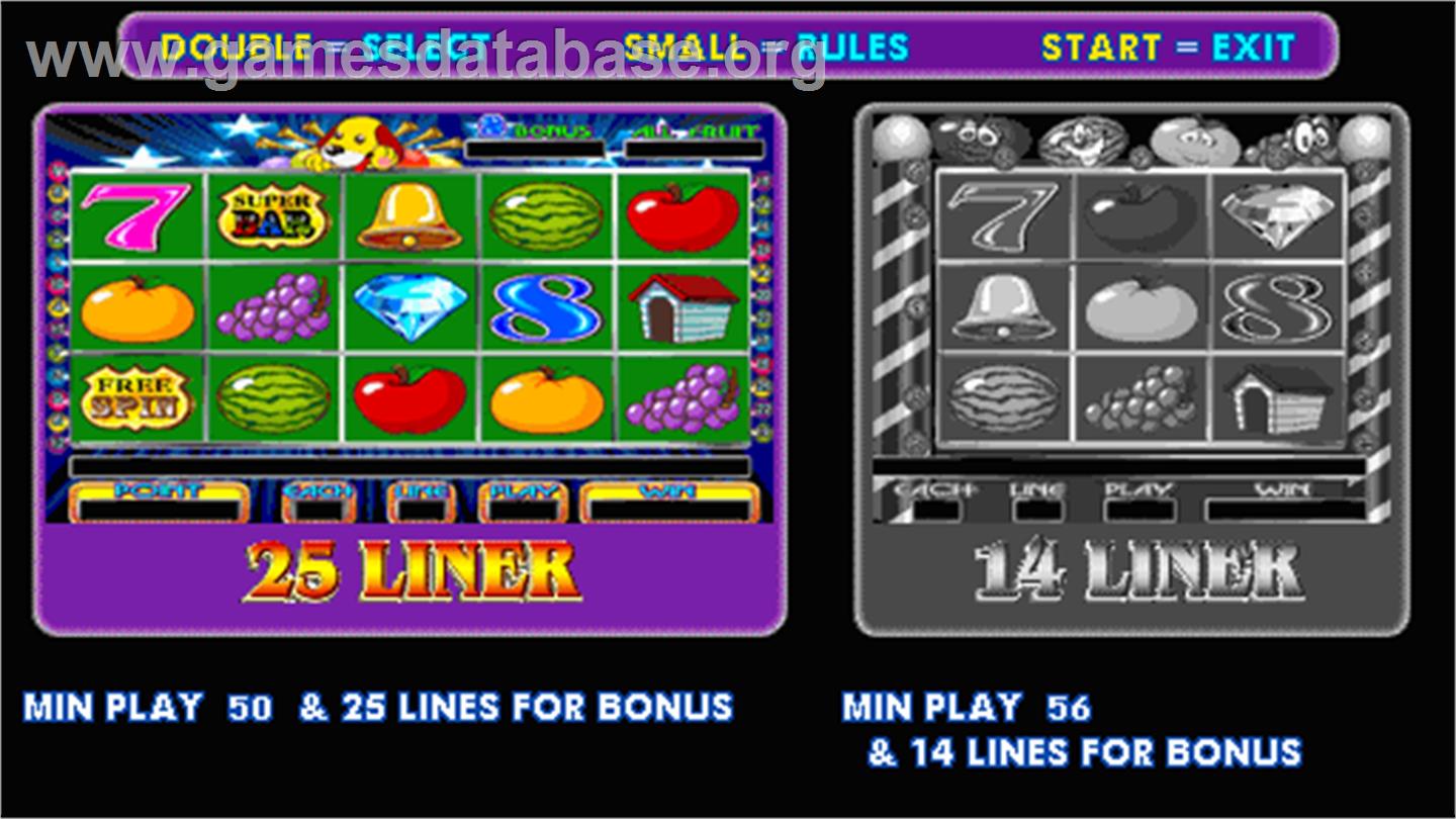 Fruit Bonus 3G - Arcade - Artwork - Select Screen