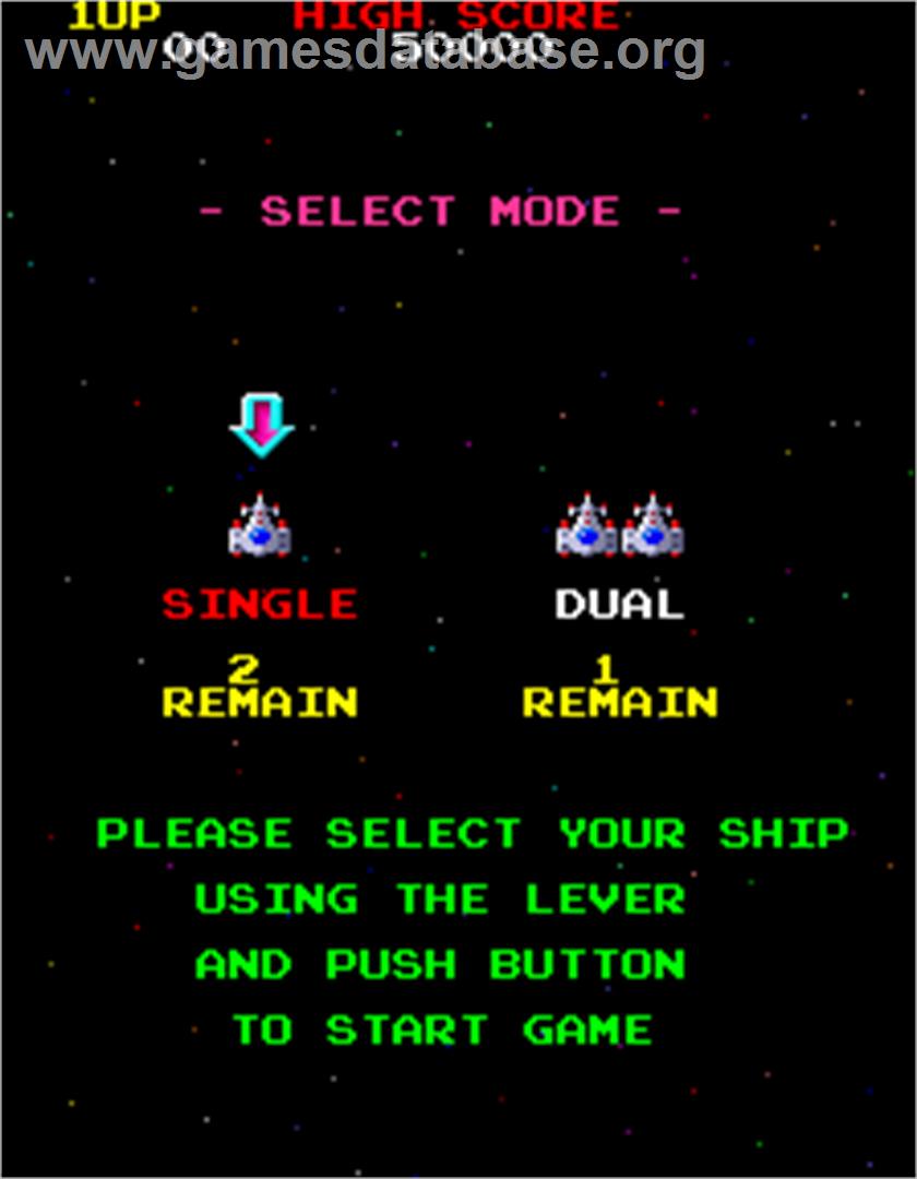 Galaga '88 - Arcade - Artwork - Select Screen