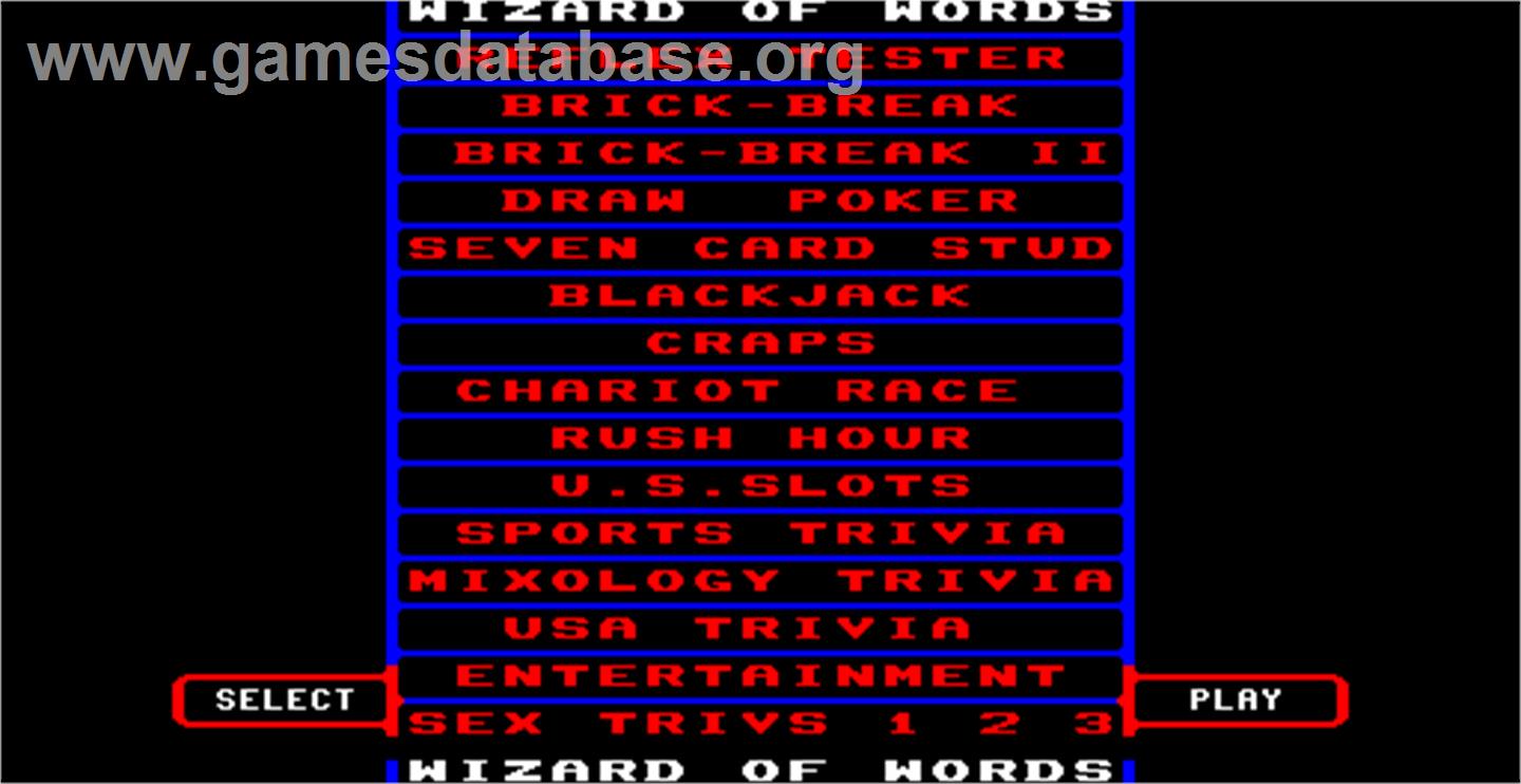 Games V18.2 - Arcade - Artwork - Select Screen