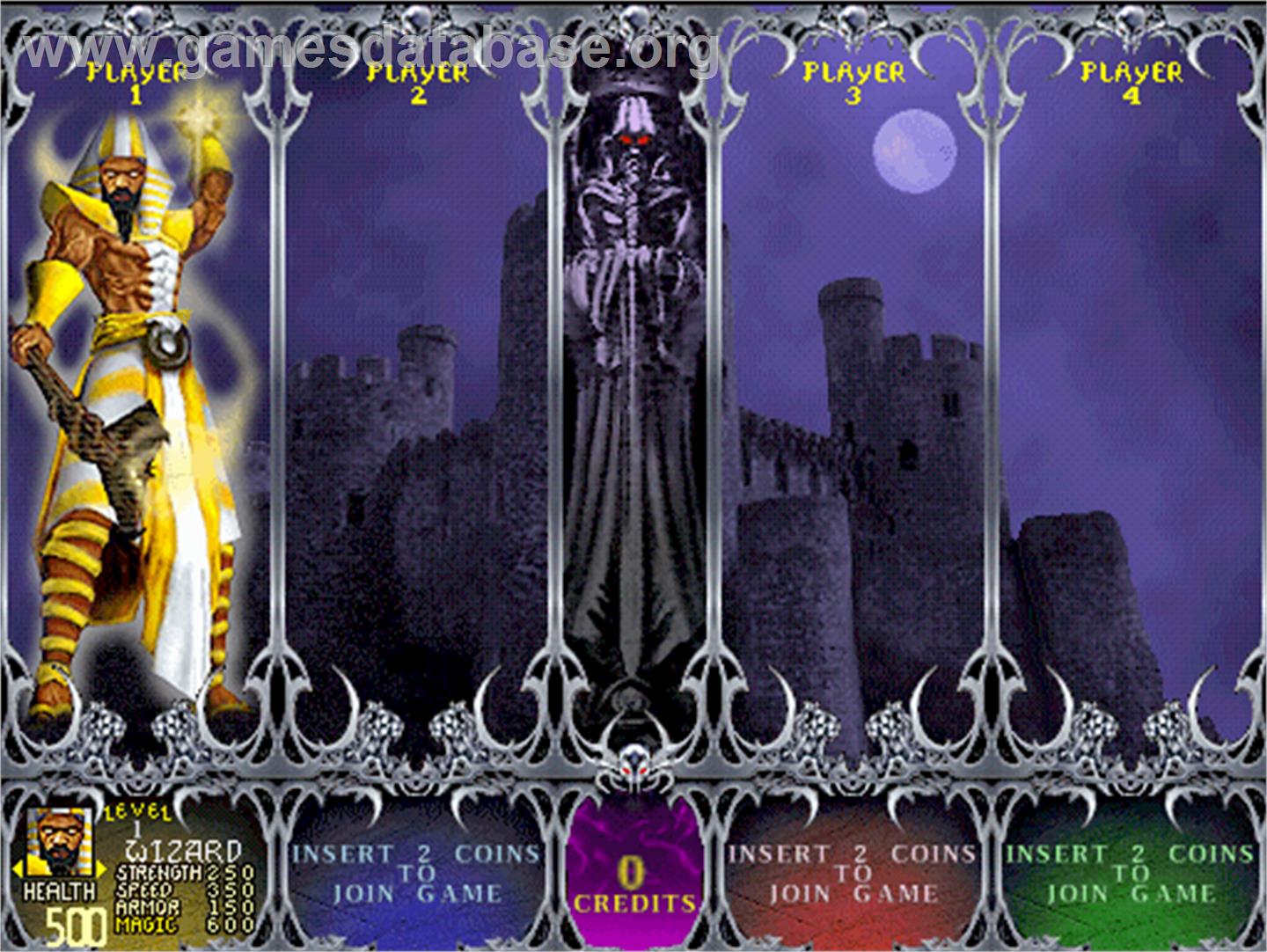 Gauntlet Dark Legacy - Arcade - Artwork - Select Screen