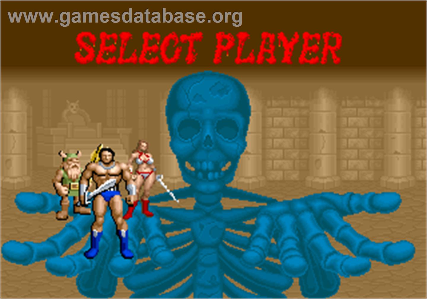 Golden Axe - Arcade - Artwork - Select Screen