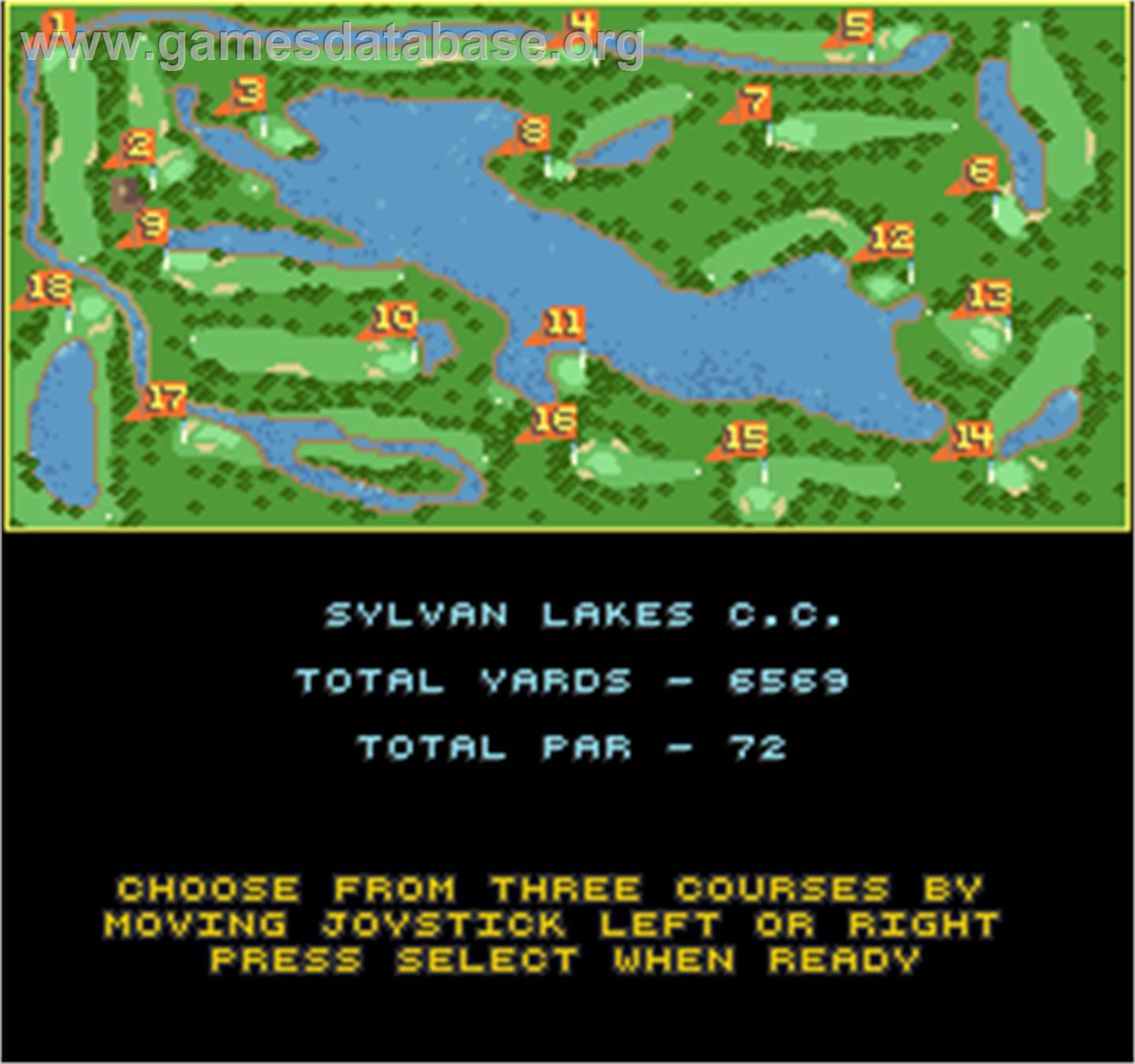 Golden Tee Golf - Arcade - Artwork - Select Screen