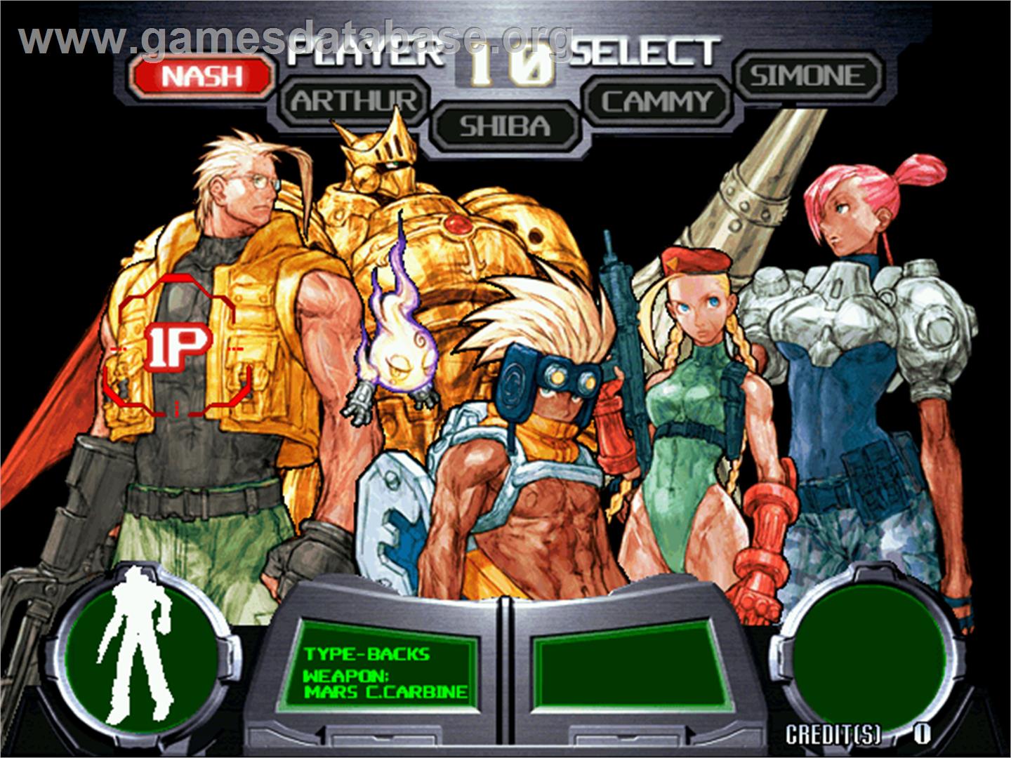 Gun Spike - Arcade - Artwork - Select Screen