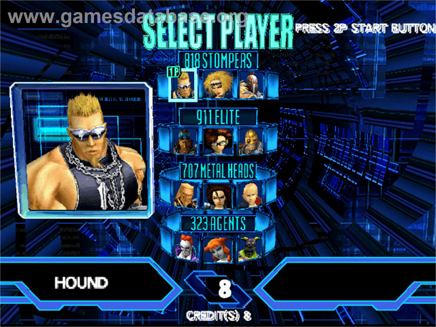 Heavy Metal Geomatrix - Arcade - Artwork - Select Screen