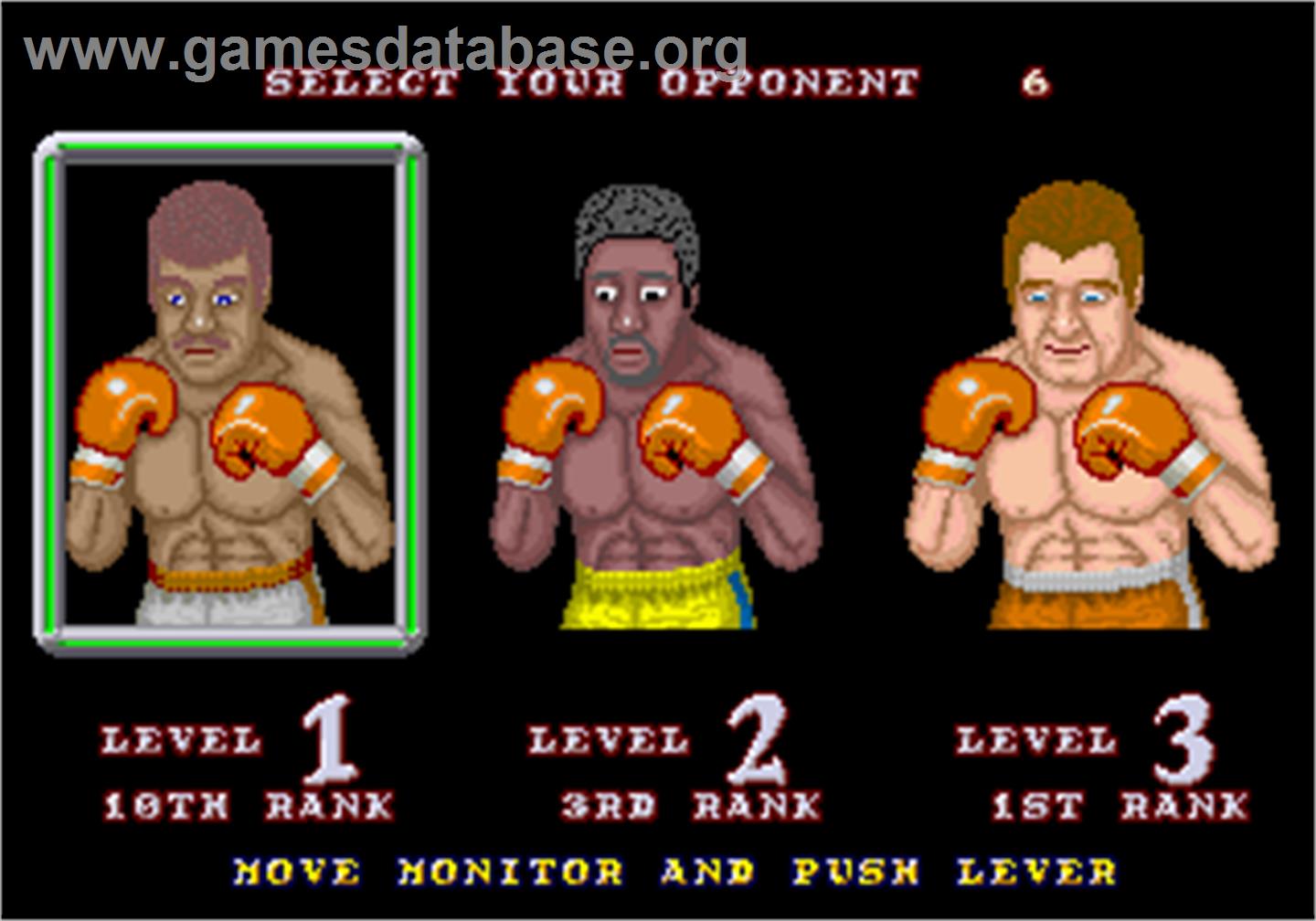 Heavyweight Champ - Arcade - Artwork - Select Screen