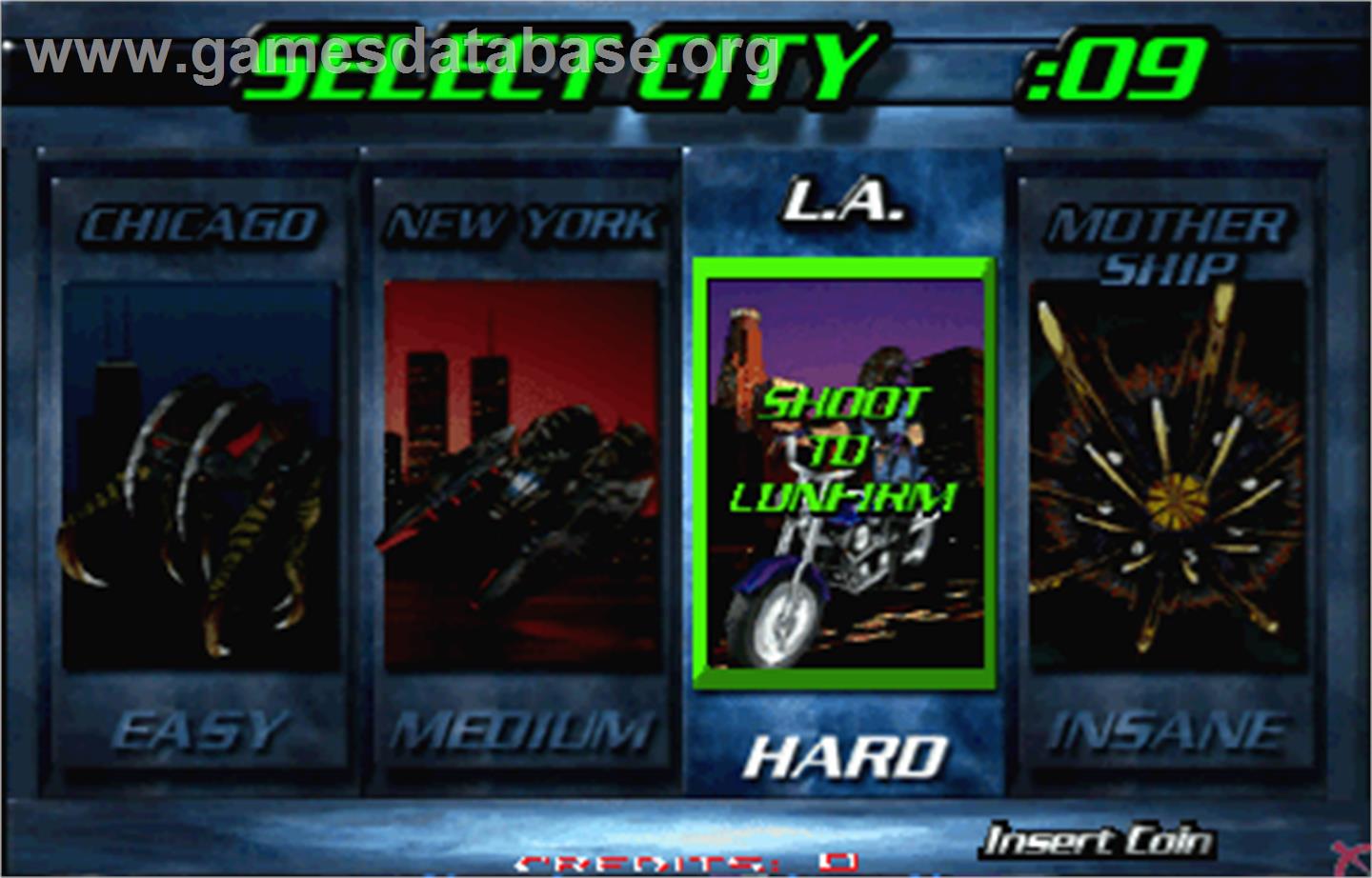Invasion - The Abductors - Arcade - Artwork - Select Screen