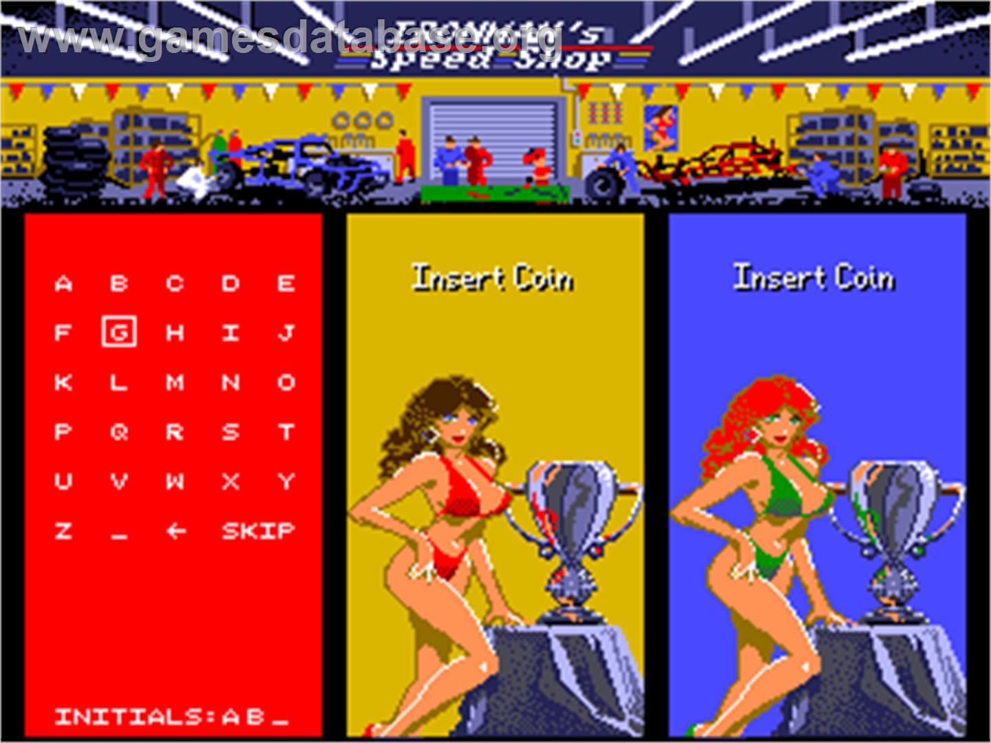 Ironman Ivan Stewart's Super Off-Road - Arcade - Artwork - Select Screen