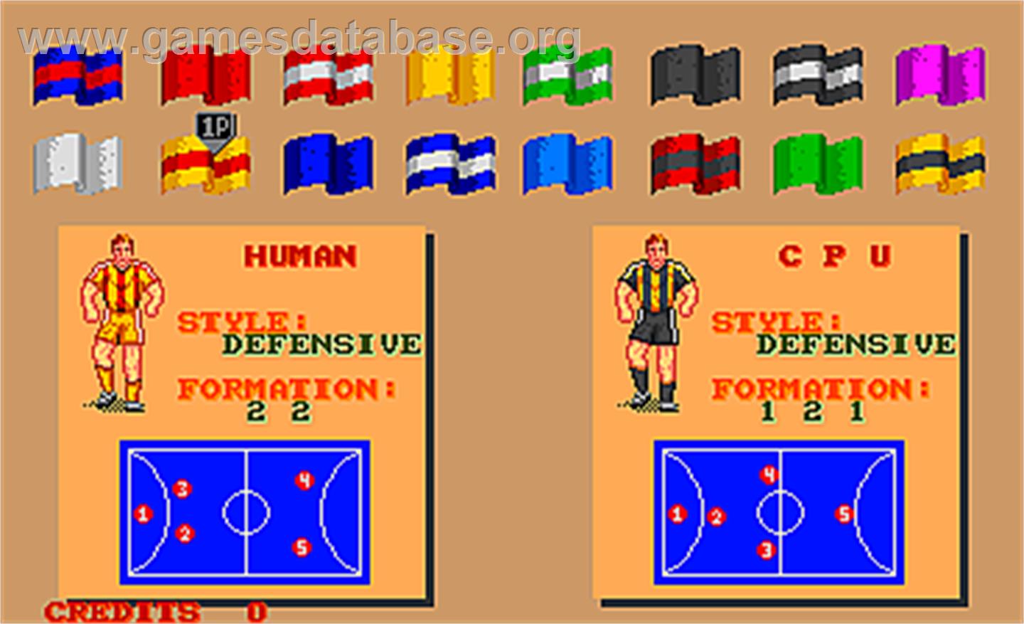 Kick Goal - Arcade - Artwork - Select Screen