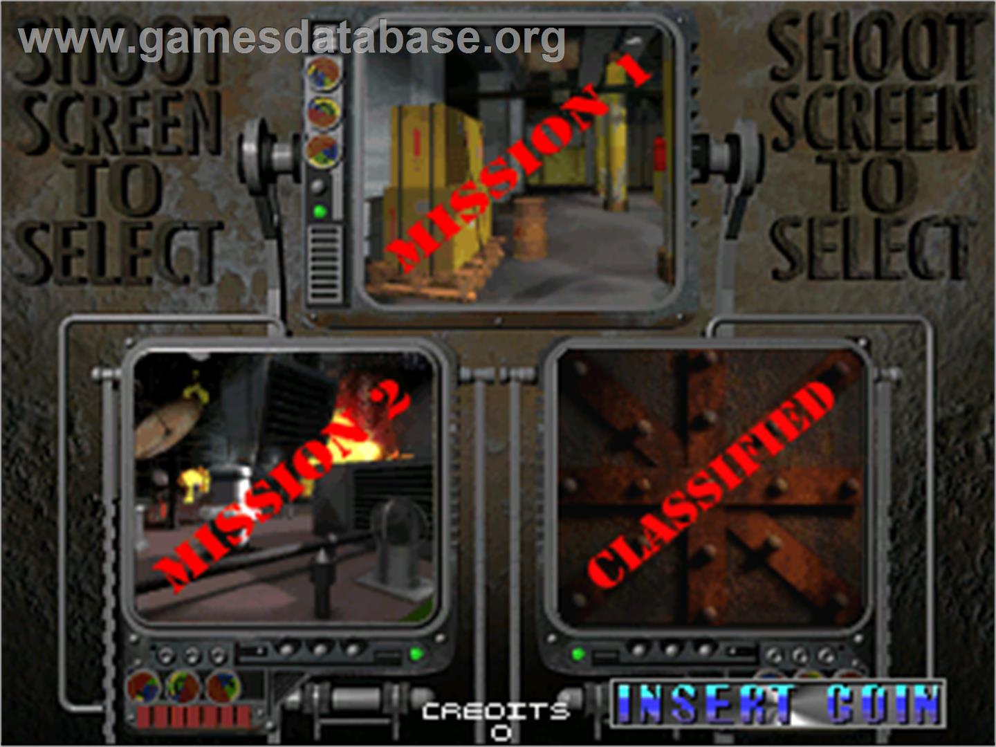 Maximum Force - Arcade - Artwork - Select Screen