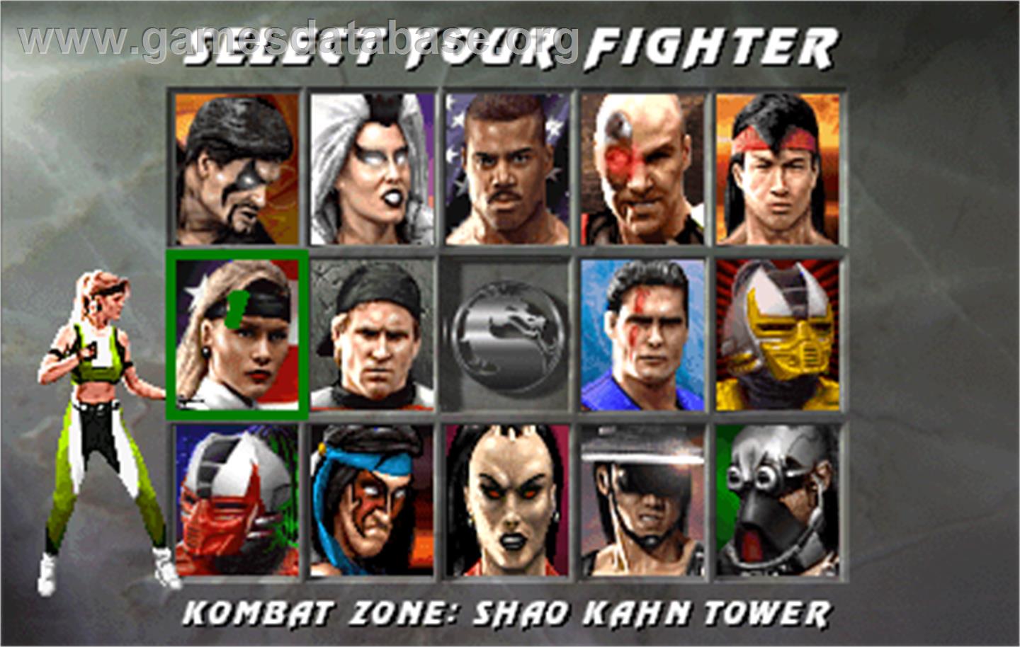 Mortal Kombat 3 - Arcade - Artwork - Select Screen