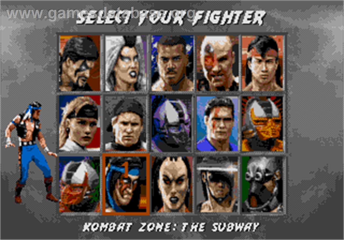 Mortal Kombat 3 - Arcade - Artwork - Select Screen