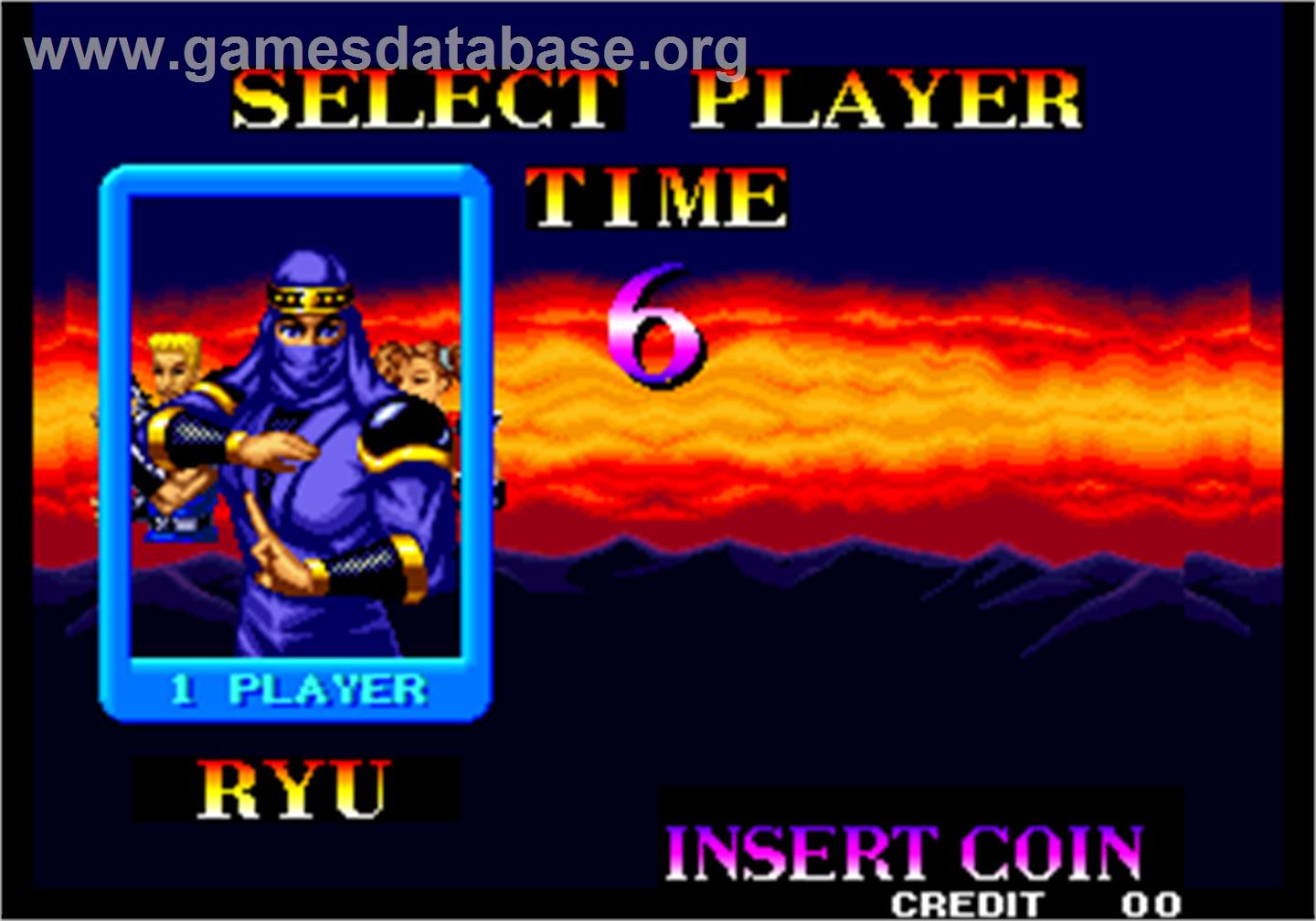 Ninja Commando - Arcade - Artwork - Select Screen