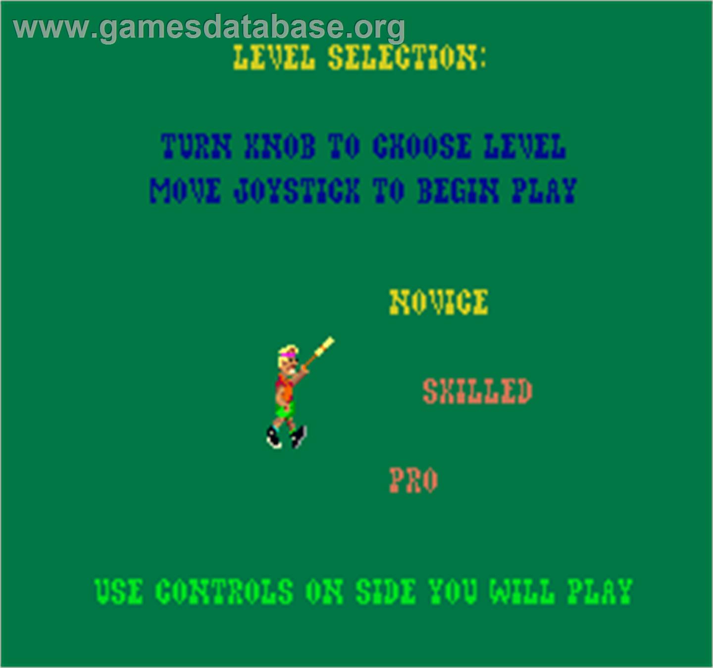 Off the Wall - Arcade - Artwork - Select Screen