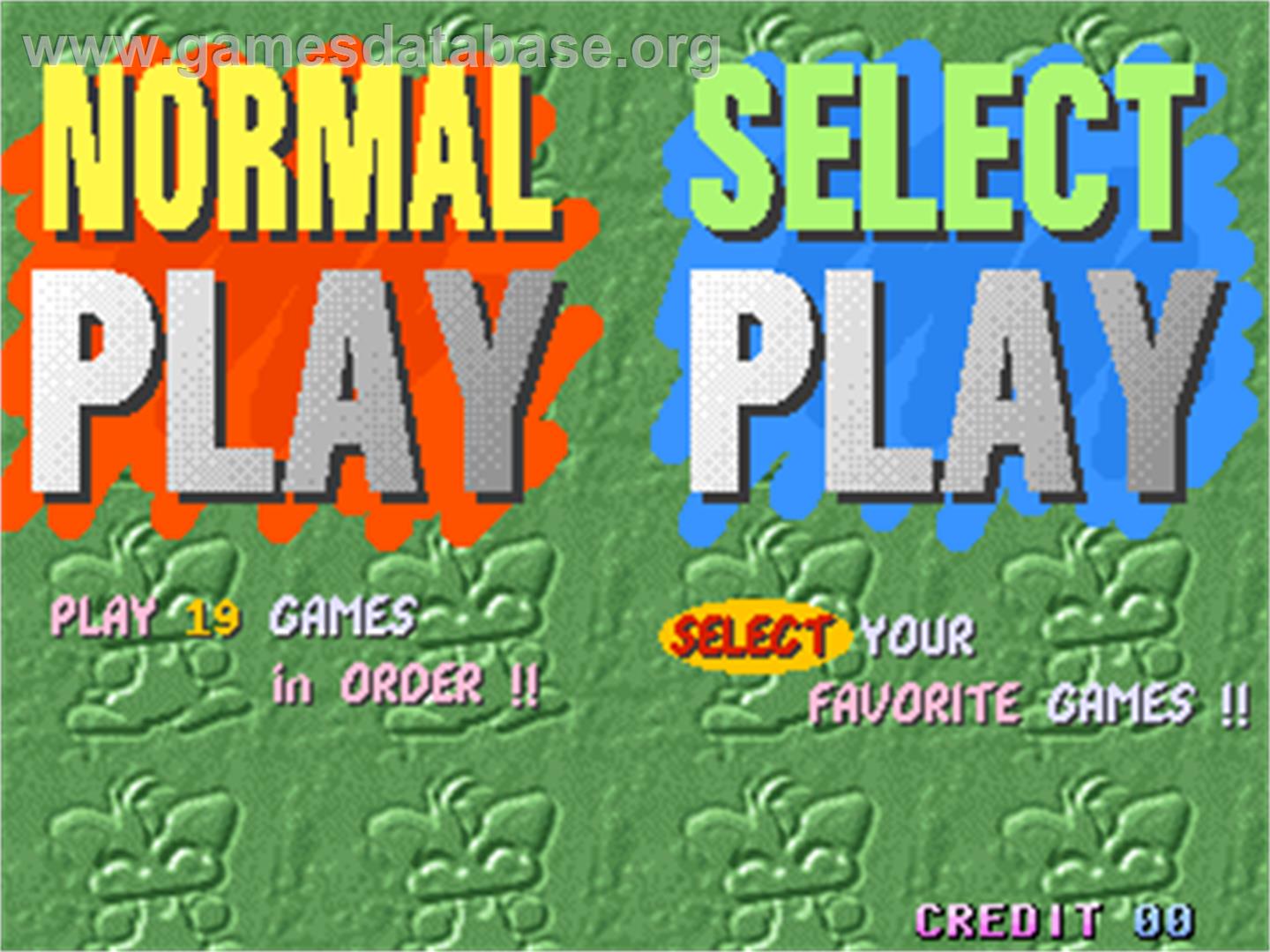 Pasha Pasha Champ Mini Game Festival - Arcade - Artwork - Select Screen