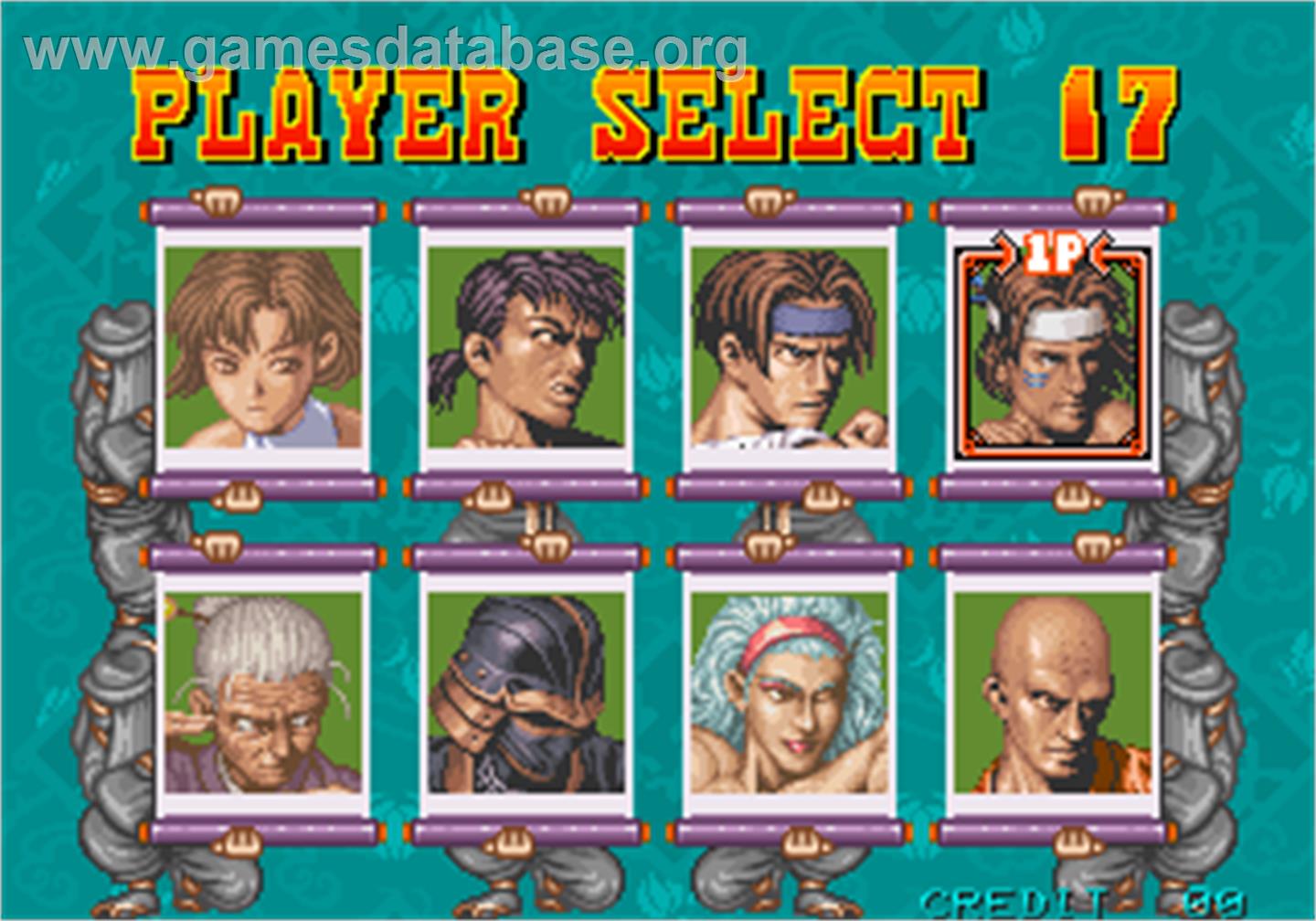 Power Instinct - Arcade - Artwork - Select Screen