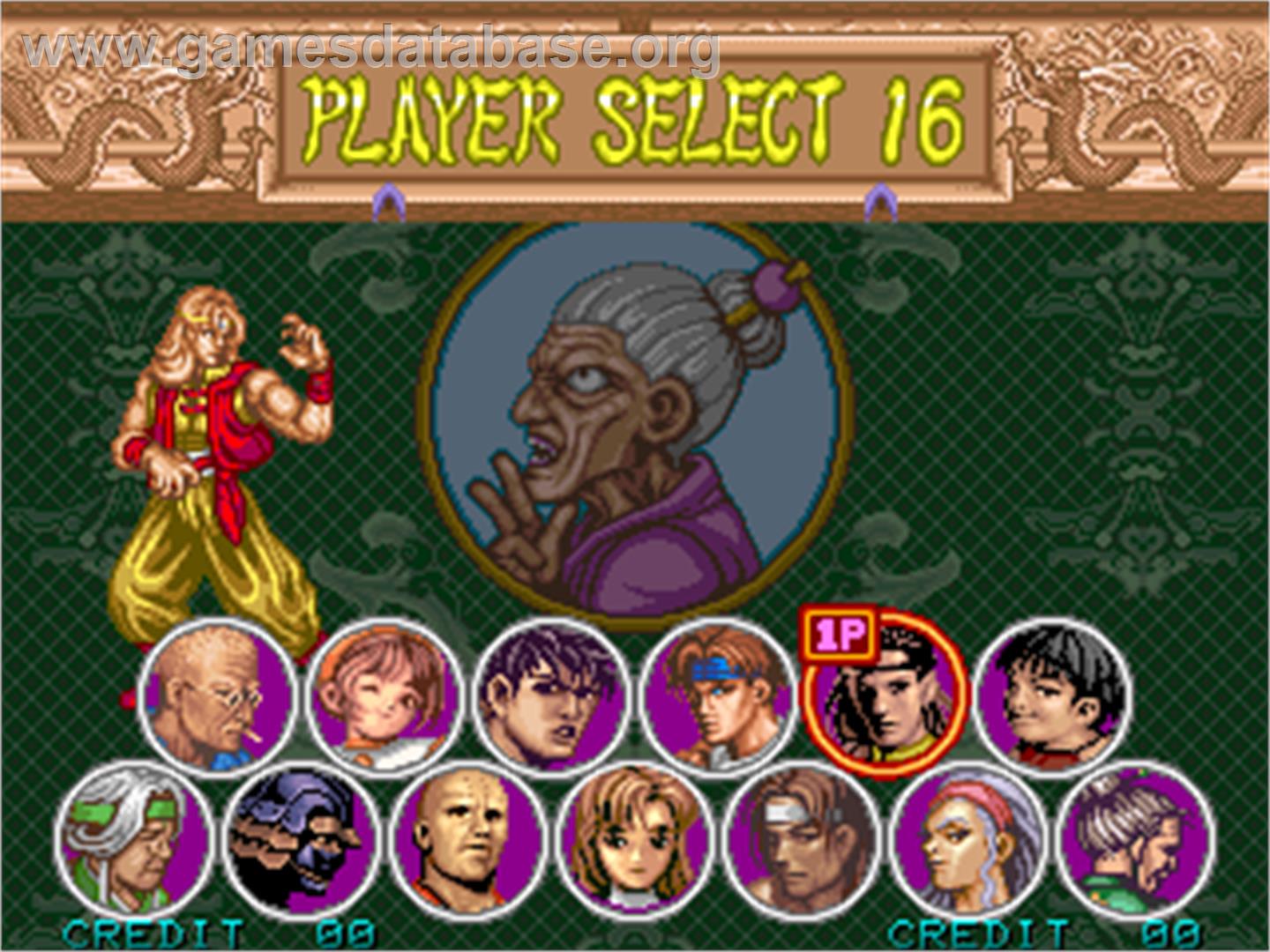 Power Instinct 2 - Arcade - Artwork - Select Screen