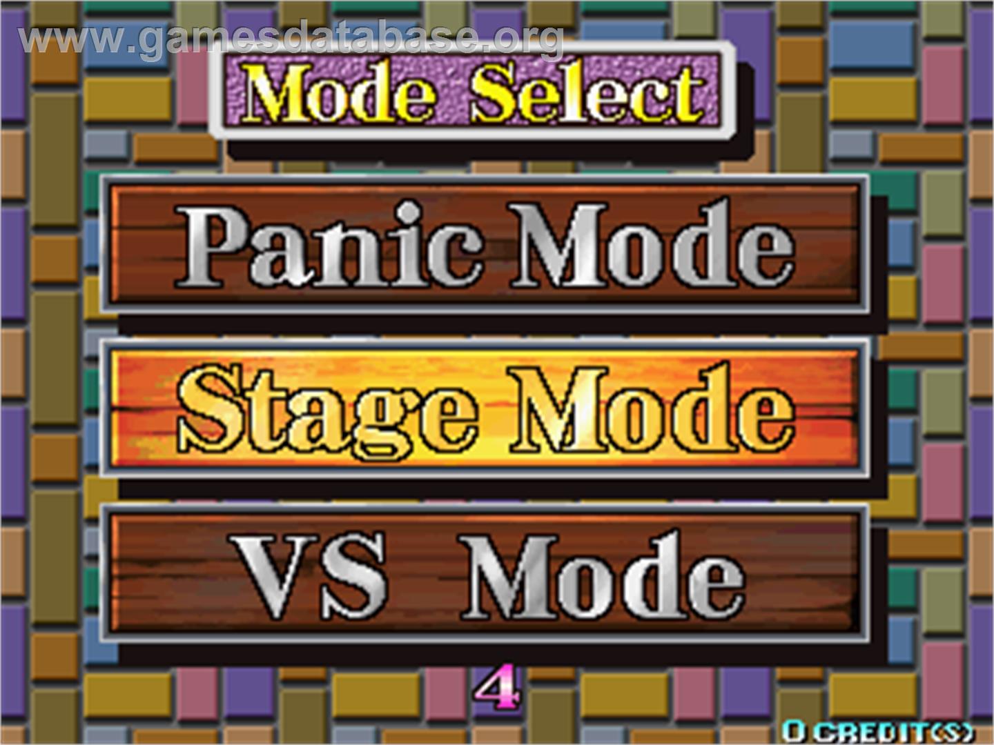 Puzz Loop - Arcade - Artwork - Select Screen