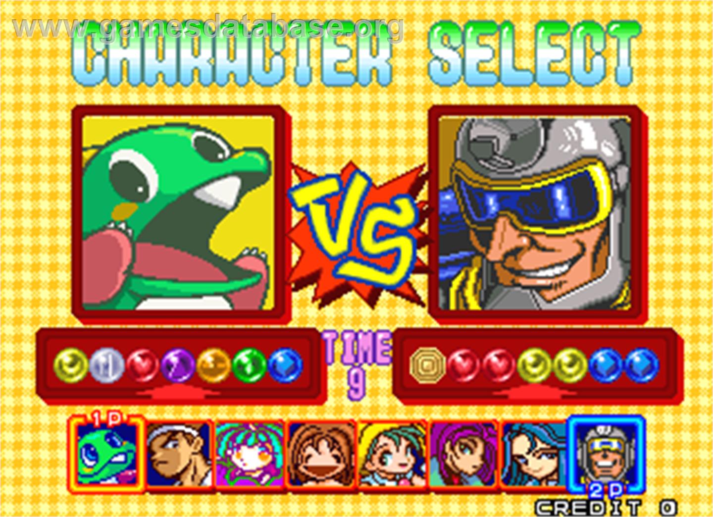 Puzzle Bobble 3 - Arcade - Artwork - Select Screen