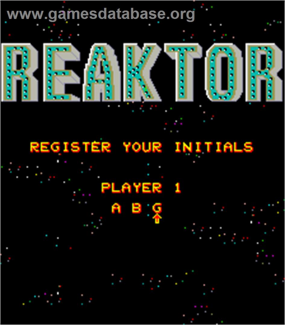 Reaktor - Arcade - Artwork - Select Screen