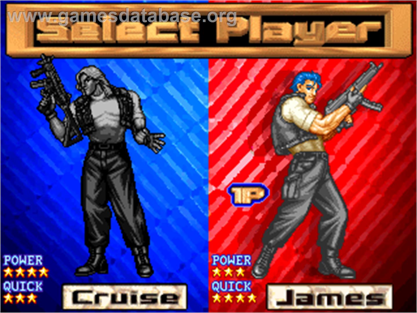 SWAT Police - Arcade - Artwork - Select Screen