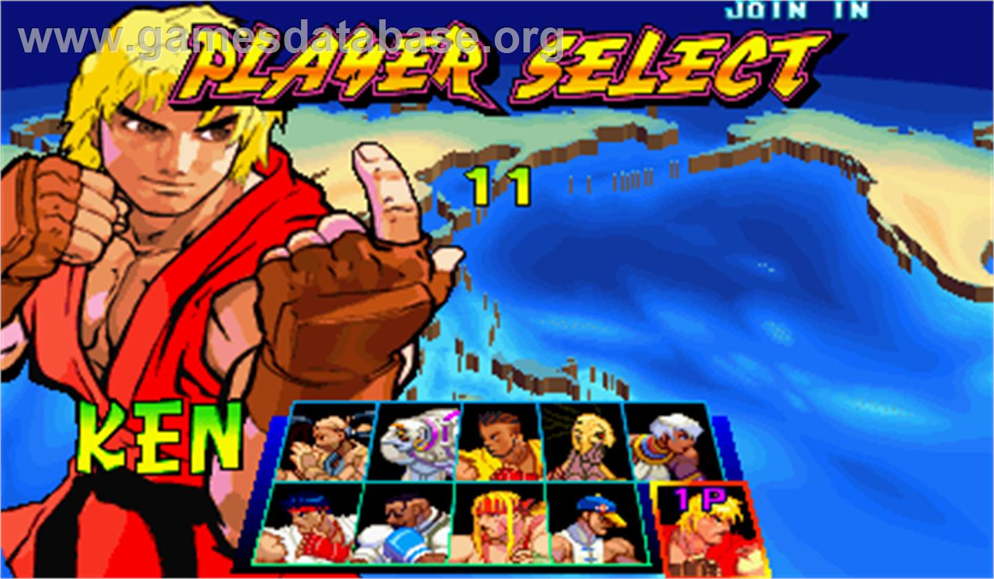 Street Fighter III: New Generation - Arcade - Artwork - Select Screen