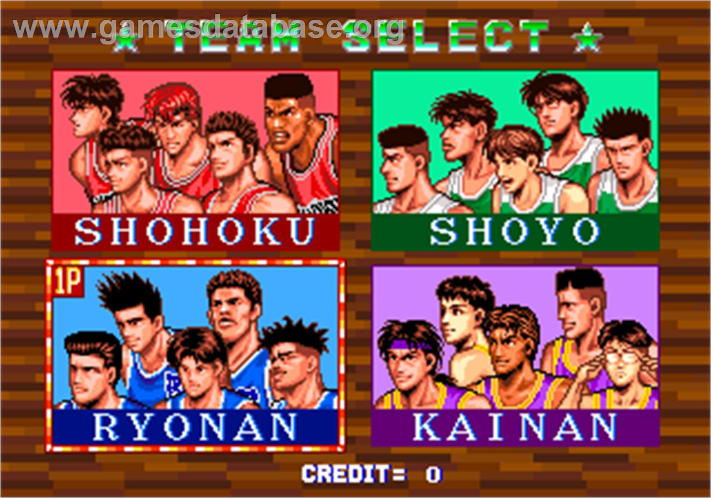 Super Slams - Arcade - Artwork - Select Screen