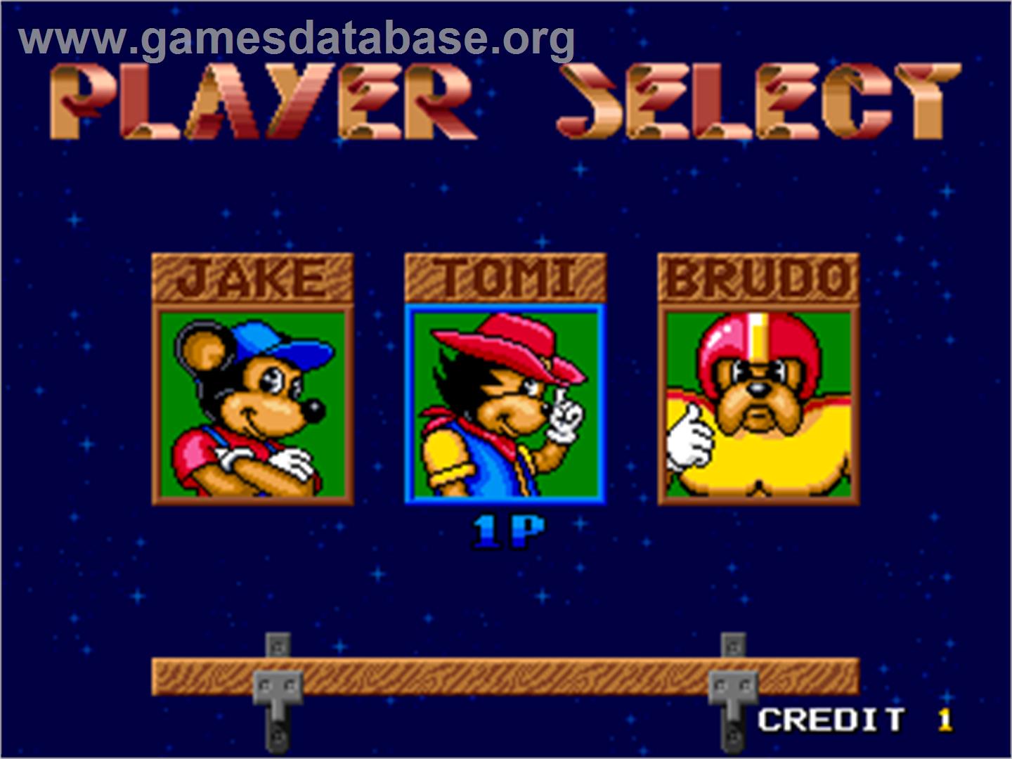 Super Trio - Arcade - Artwork - Select Screen