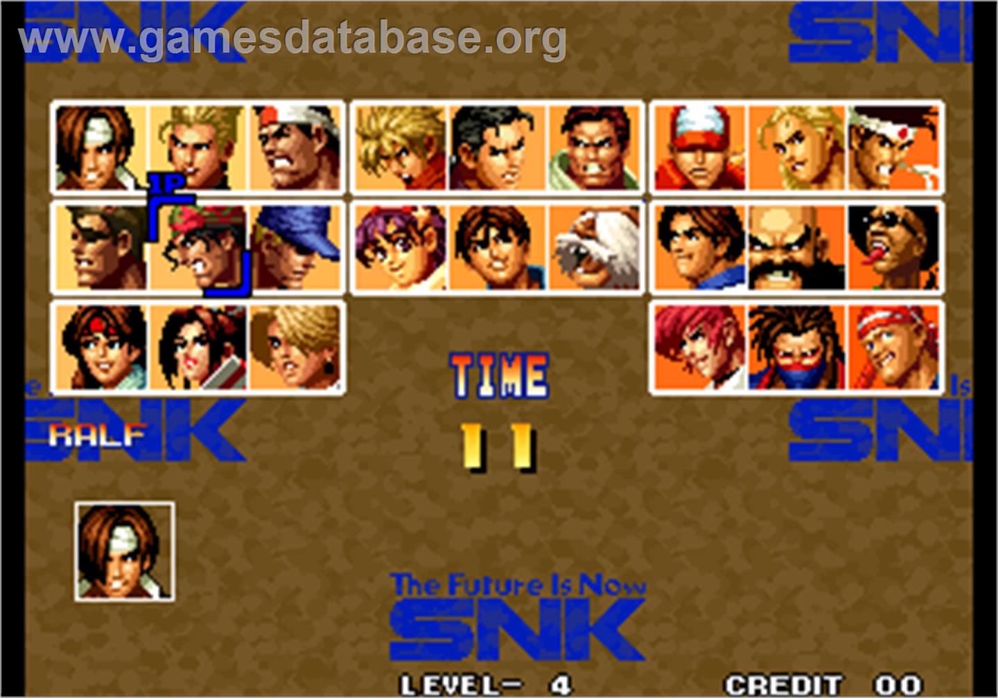 The King of Fighters '95 - Arcade - Artwork - Select Screen
