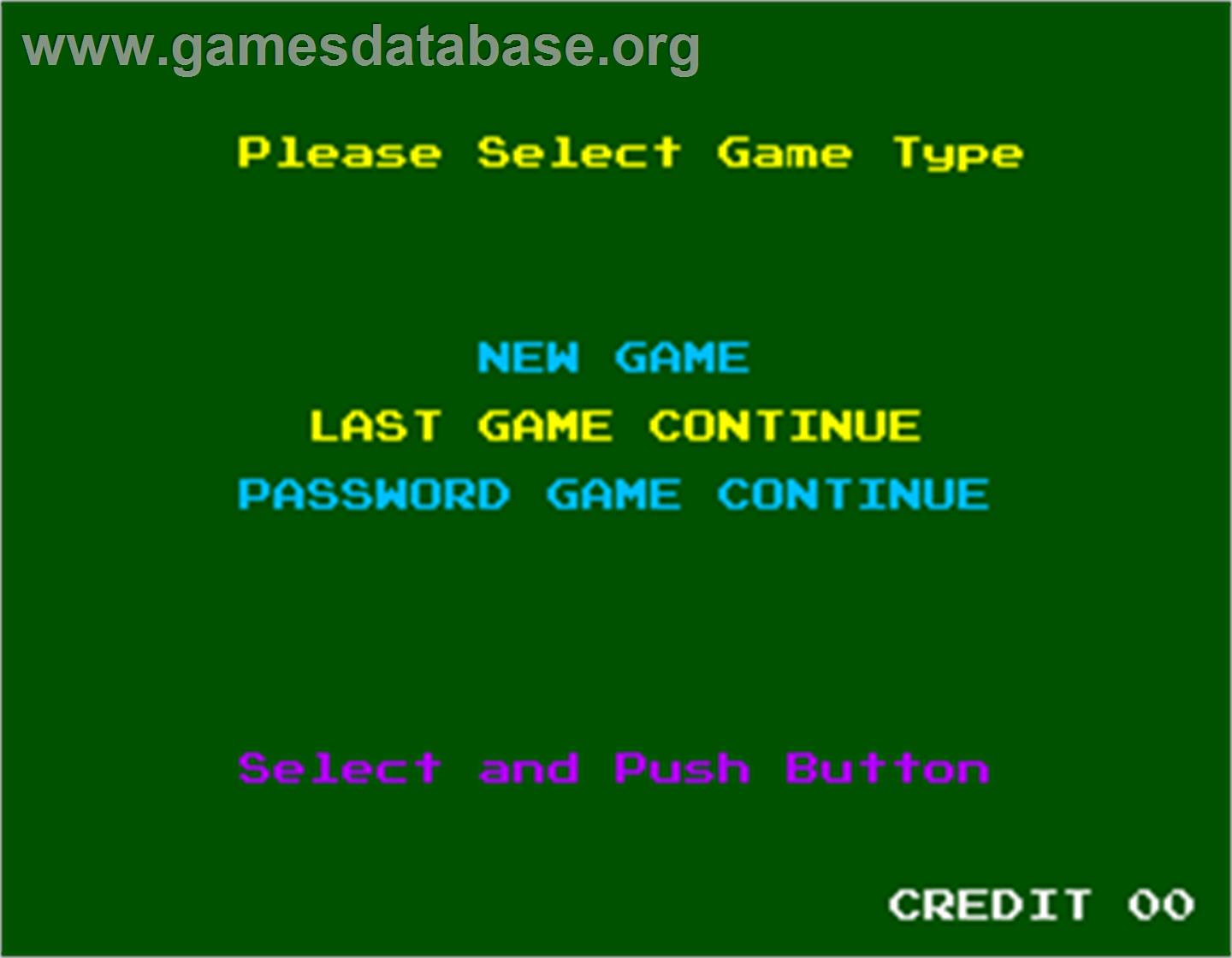 The Return of Ishtar - Arcade - Artwork - Select Screen