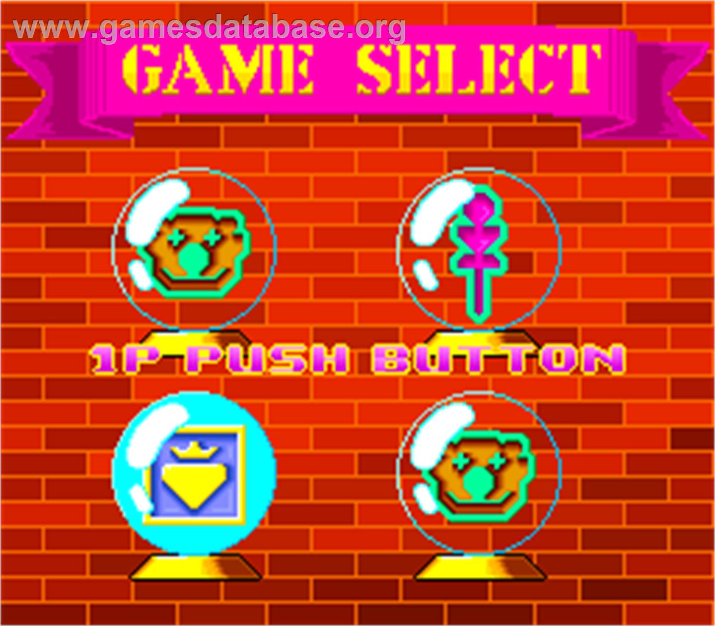 Twin Adventure - Arcade - Artwork - Select Screen
