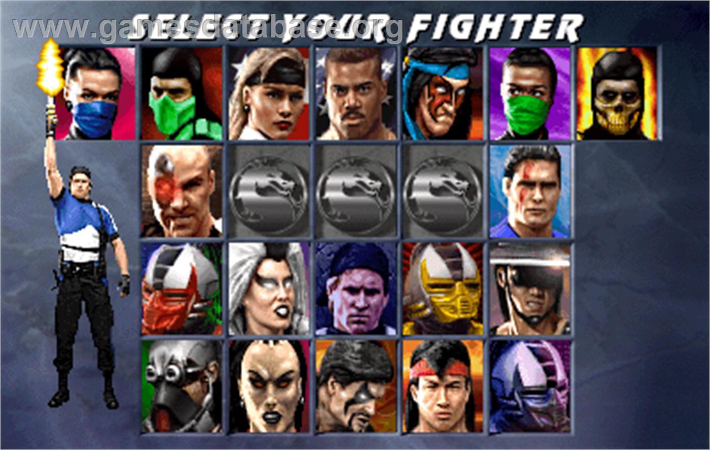 Ultimate Mortal Kombat 3 - Arcade - Artwork - Select Screen
