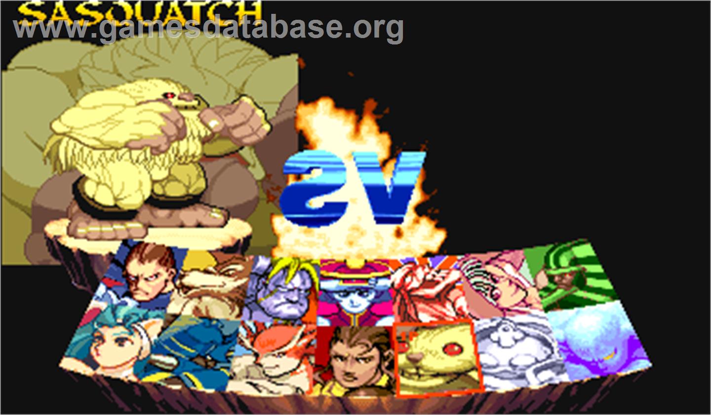 Vampire Hunter: Darkstalkers' Revenge - Arcade - Artwork - Select Screen