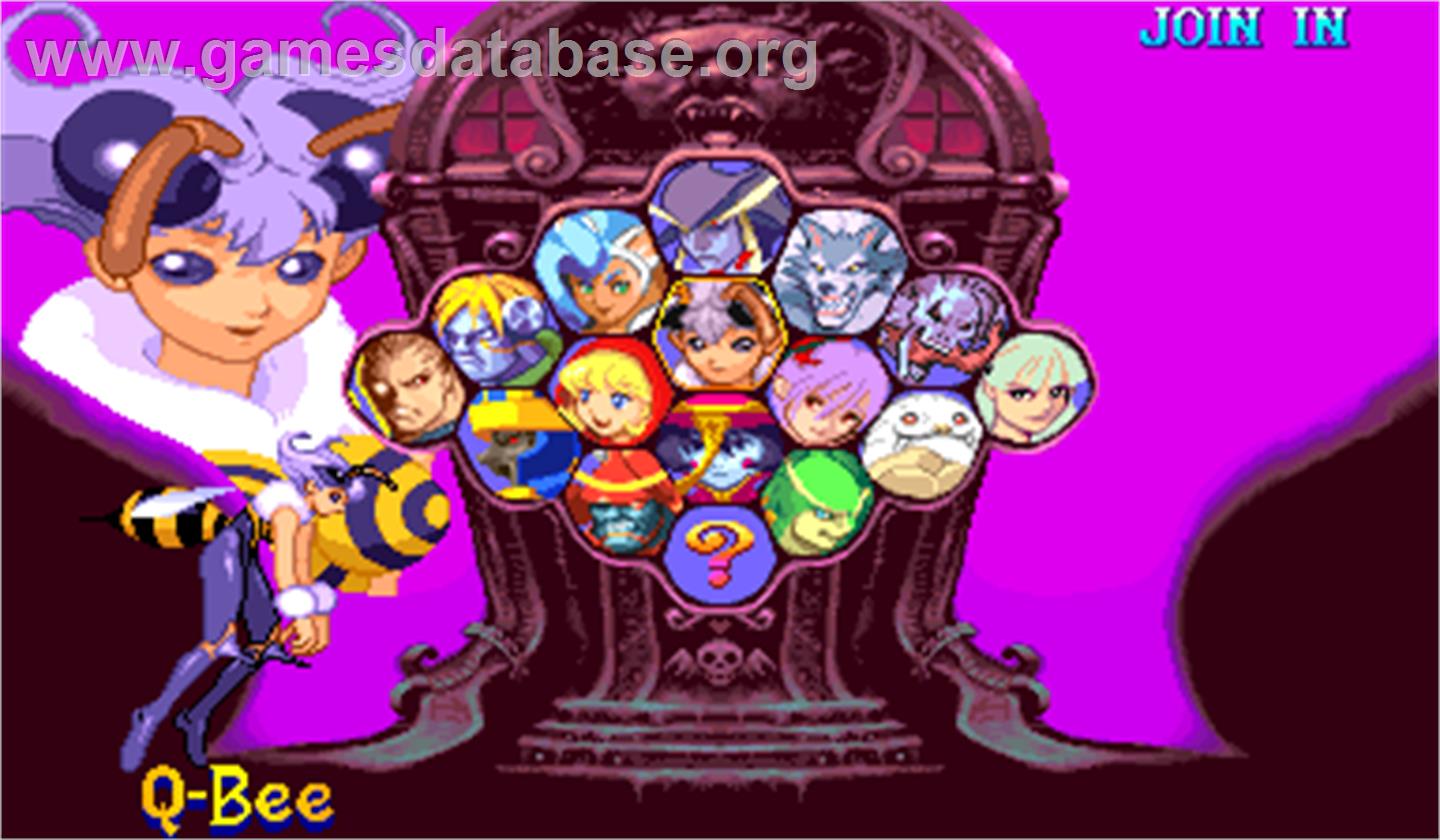 Vampire Savior: The Lord of Vampire - Arcade - Artwork - Select Screen