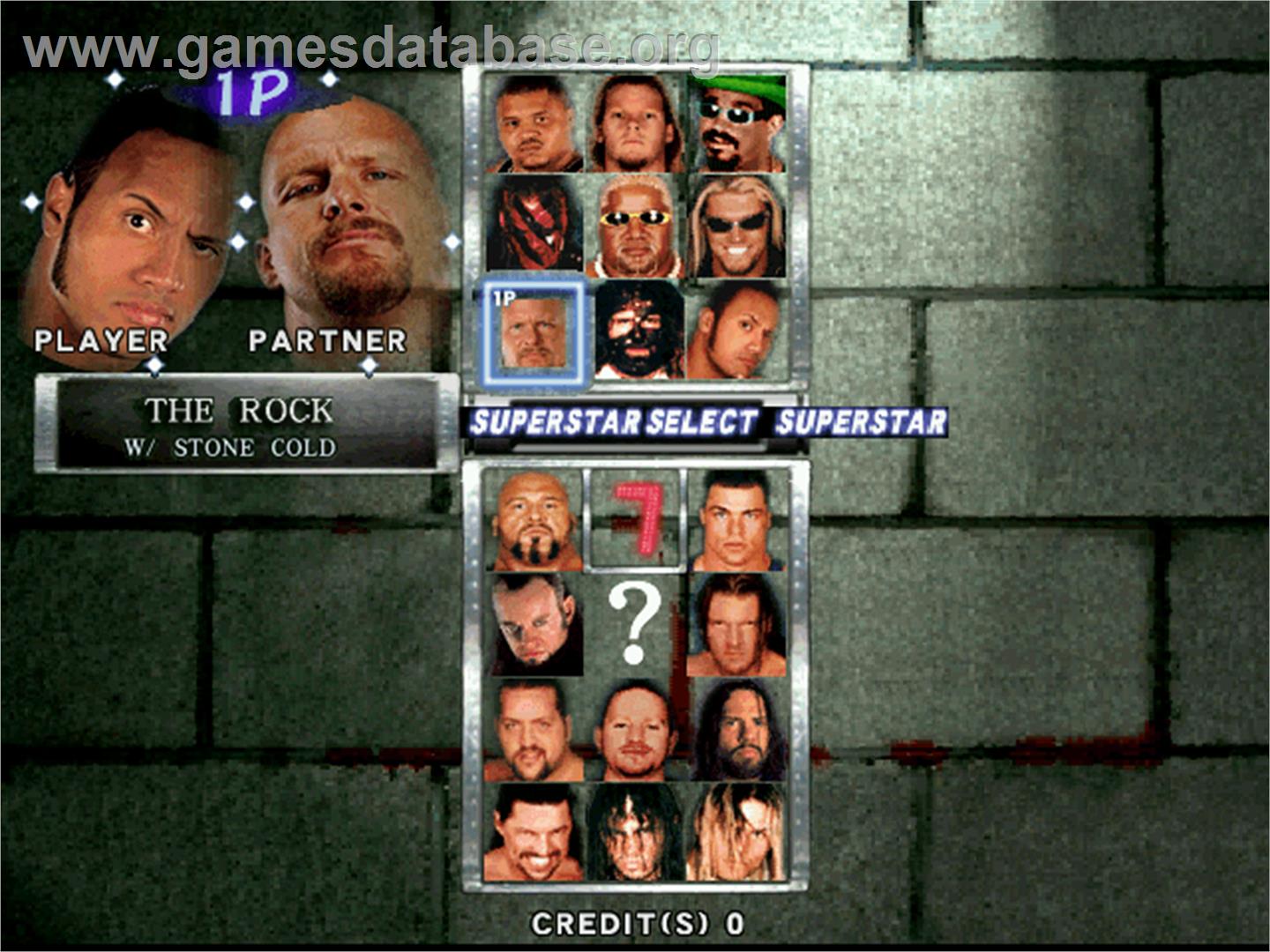 WWF Royal Rumble - Arcade - Artwork - Select Screen