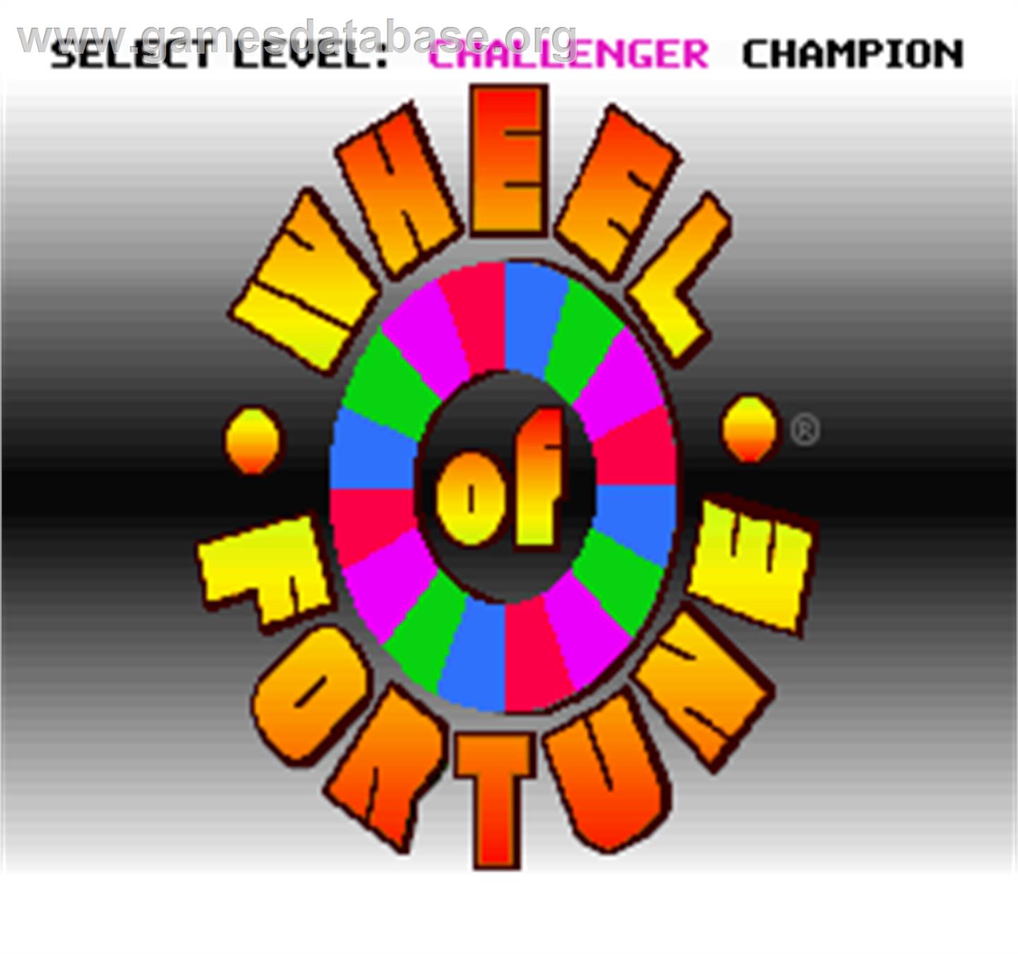 Wheel Of Fortune - Arcade - Artwork - Select Screen